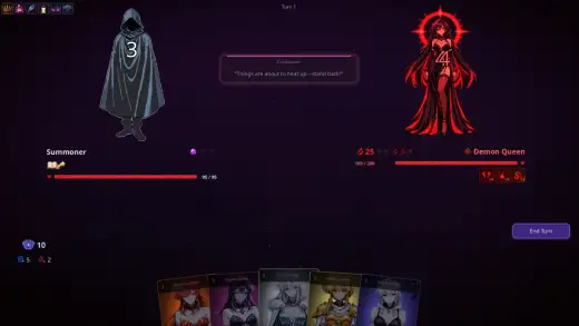 Battle against the Demon Queen: an elemental synergy, a hand of Legendaries, relics