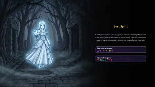 Event: the Lost Spirit asks for coins for its funeral