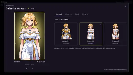 Heroine album: artwork unlocked through Bond