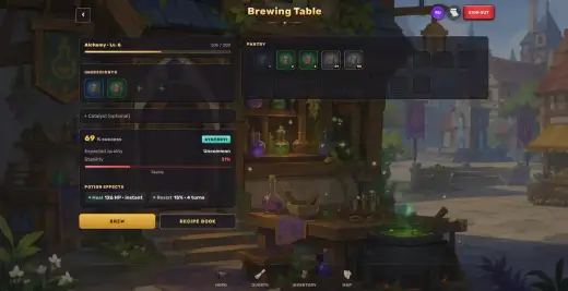 Alchemy table