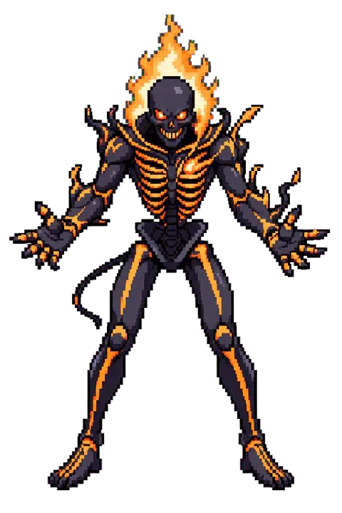 Flame Wraith — Soul Strip Enemies