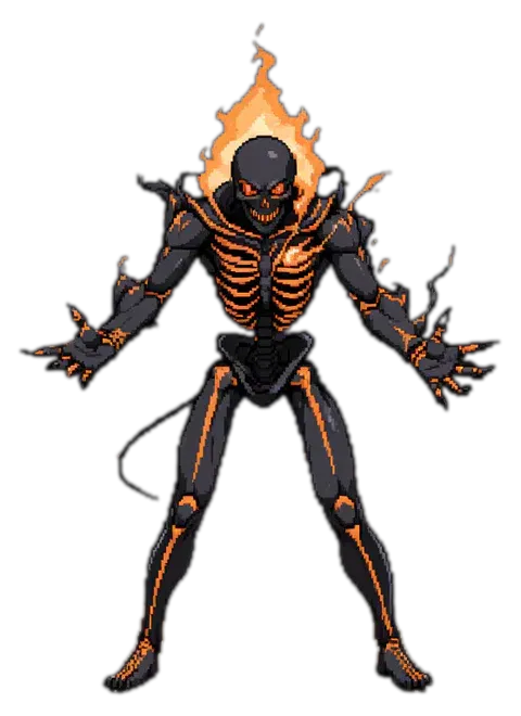 Flame Wraith — Soul Strip Enemies